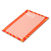 Uw Keep Calm-Gezegde op Vibrant Oranje wervelkolom Notitieblok (Schuin)