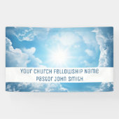 Uw Kerk Fellowship Blauwe Hemelse Hemel Banner (Horizontaal)
