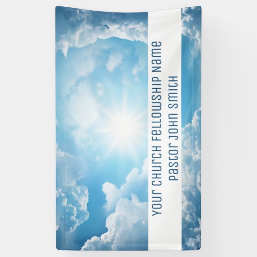 Uw Kerk Fellowship Blauwe Hemelse Hemel Banner (Verticaal)