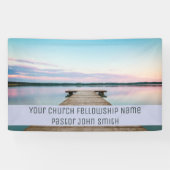 Uw kerk Fellowship Lake Dock Sky Banner (Horizontaal)