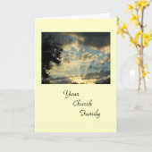 Uw kerkfamilie kaart (Gele Bloem)