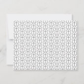 Uw kerknaam Logo Cross Grey Note Kaart Notitiekaartje (Achterkant)