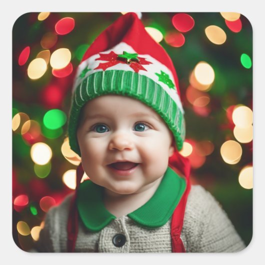 Uw kerstfoto Een heel vel Stickers (Voorkant)