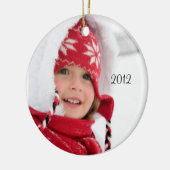 Uw kerstfotoversiering keramisch ornament (Links)