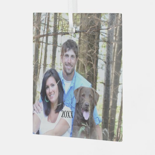 Uw kerstversiering glas ornament (Voorkant links)