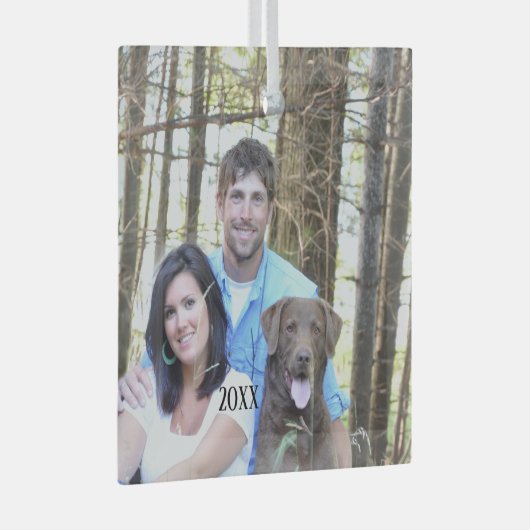 Uw kerstversiering glas ornament (Voorkant Rechts)