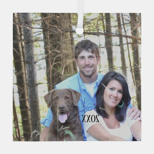 Uw kerstversiering glas ornament (Achterkant)