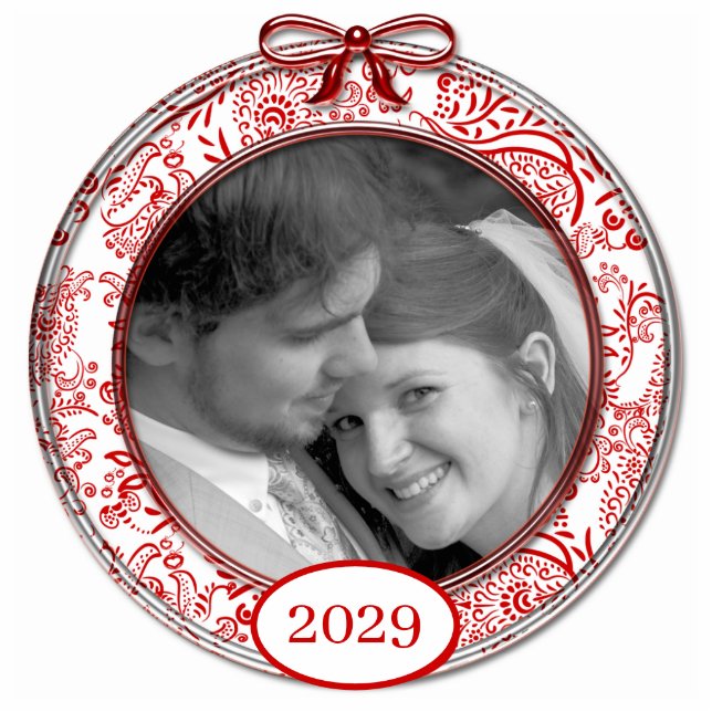 Uw kerstversiering voor 2010 fotobeeldje ornament (Voorkant)