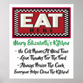 Uw keukenregels Poster (Voorkant)