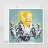 Uw kind als een superheld, aangepaste superheldenk kaart (Voorkant)