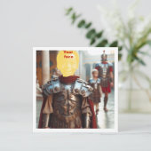 Uw kind als Romeinse krijger, Gladiator kaart (Staand voorkant)