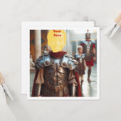 Uw kind als Romeinse krijger, Gladiator kaart (Voorkant / Achterkant in situ)