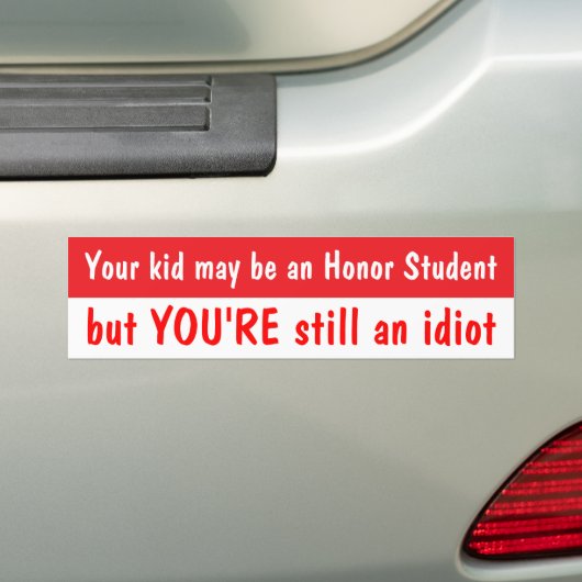 Uw kind bumpersticker (Op auto)