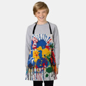 Uw kinderen kunstwerk een van een soort gepersonal schort (Gedragen)