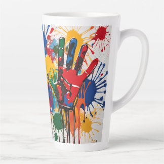 Uw Kinds Kunstwerk Uniek Gepersonaliseerd Latte Mok