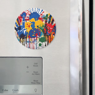Uw Kinds Kunstwerk Uniek Gepersonaliseerd Magneet