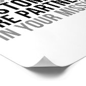 Uw klant is partners in uw missie poster (Hoek)