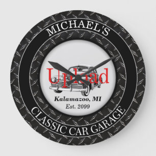 Uw klassieke autofoto uploaden wandklok