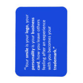 UW KLEIN IS UW LOGO MOTTO MOTIVATIE QUOTE MAGNEET (Verticaal)