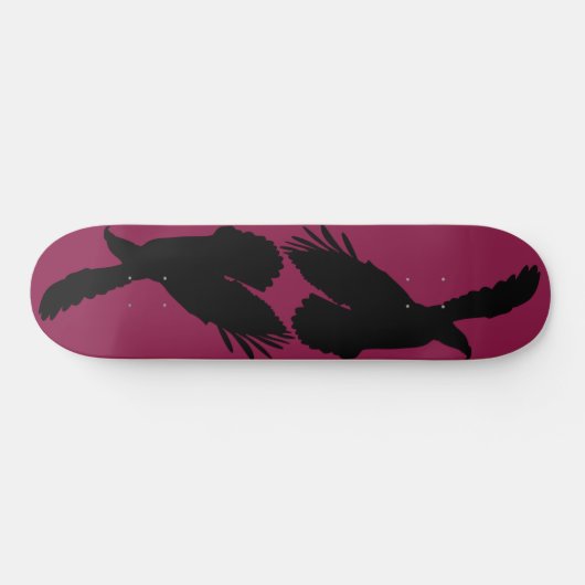 Uw kleur - Eagle Flying Skateboard - Silhouette (Horizontaal)