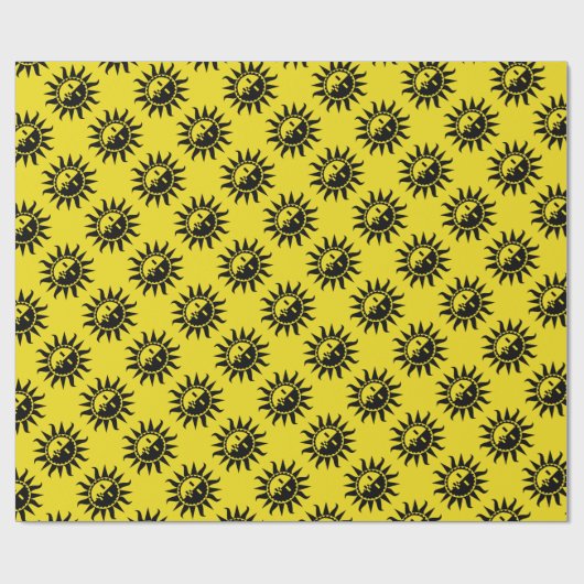 Uw kleur en Zon flikkert Cadeaupapier (Vlak)