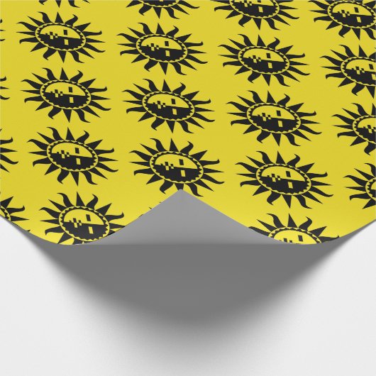 Uw kleur en Zon flikkert Cadeaupapier (Hoek)