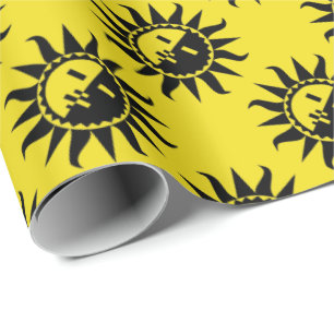 Uw kleur en Zon flikkert Cadeaupapier