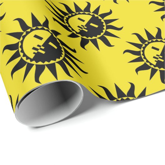 Uw kleur en Zon flikkert Cadeaupapier (Rol Hoek)