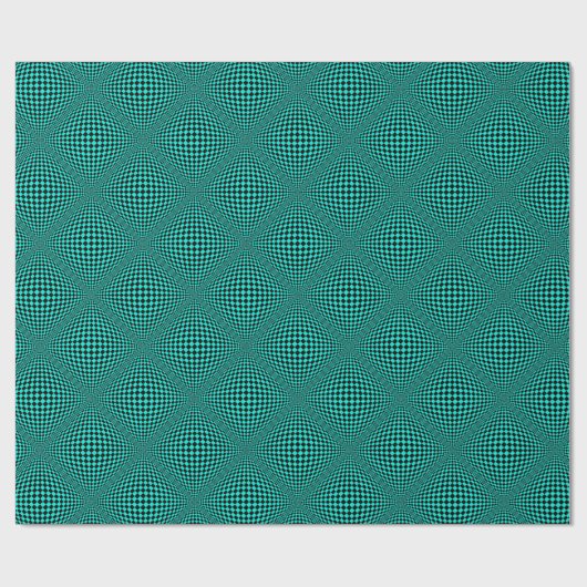 Uw kleur met Op Art Checkers Cadeaupapier (Vlak)