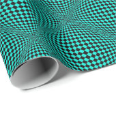 Uw kleur met Op Art Checkers Cadeaupapier (Rol Hoek)
