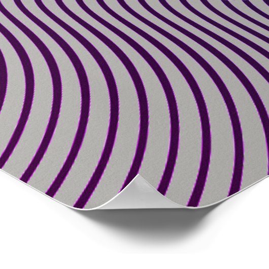 Uw kleur met Op Art Waves Poster (Hoek)