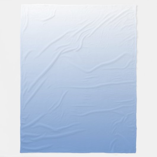 Uw kleur met Witte Ombre Fade Gradiënt Fleece Deken (Voorkant)