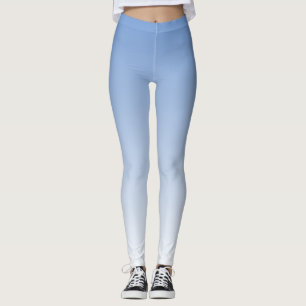 Uw kleur met Witte Ombre Fade Gradiënt Leggings