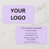 Uw kleuren en de Logo van de Doopvont of het Visit Visitekaartje (Voorkant / Achterkant)