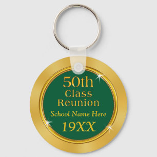 Uw KLEUREN en TEKST 50e KlasseReunion Favors Sleutelhanger
