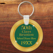 Uw KLEUREN en TEKST 50e KlasseReunion Favors Sleutelhanger (Voorkant)