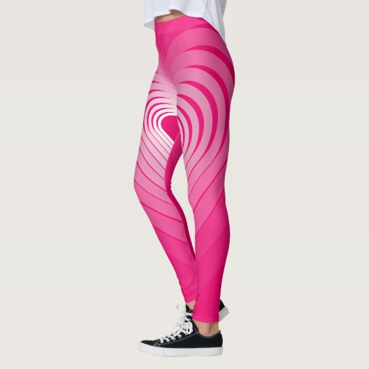 Uw kleuren - Roze hartenliefhebbers Leggings (Links)