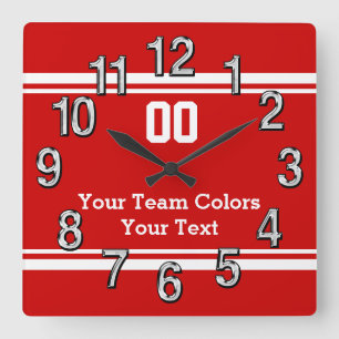 Uw Kleuren van het Team en de Klokken van de Muur 