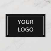 Uw kleuren zwart en wit visitekaartje sjabloon (Voorkant)