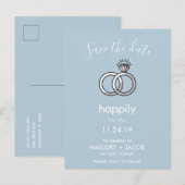 Uw kleurkeuze nog lang en gelukkig na het opslaan  aankondigingskaart (Voorkant / Achterkant)