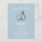 Uw kleurkeuze nog lang en gelukkig na het opslaan  aankondigingskaart (Voorkant)