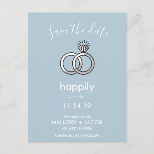 Uw kleurkeuze nog lang en gelukkig na het opslaan aankondigingskaart (Voorkant)