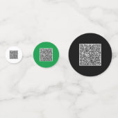 Uw kleurrijke QR code Confetti - aangepaste kleure (Achterkanten)