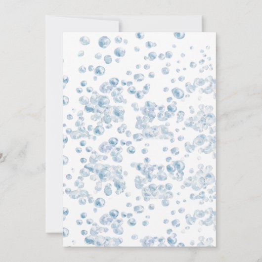 uw koele vis zee blauwe zeemeermin oceaan 1st Verj Kaart (Achterkant)