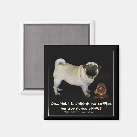 "Uw koffie controleren..." leuke Magneten (Voorkant / Achterkant)