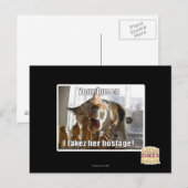 Uw koningin, ik gijzelde haar briefkaart (Voorkant / Achterkant)