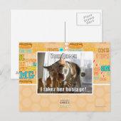 Uw koningin, ik gijzelde haar briefkaart (Voorkant / Achterkant)