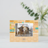 Uw koningin, ik gijzelde haar briefkaart (Staand voorkant)