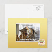 Uw koningin, ik gijzelde haar briefkaart (Voorkant / Achterkant)