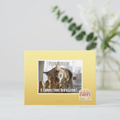 Uw koningin, ik gijzelde haar briefkaart (Staand voorkant)